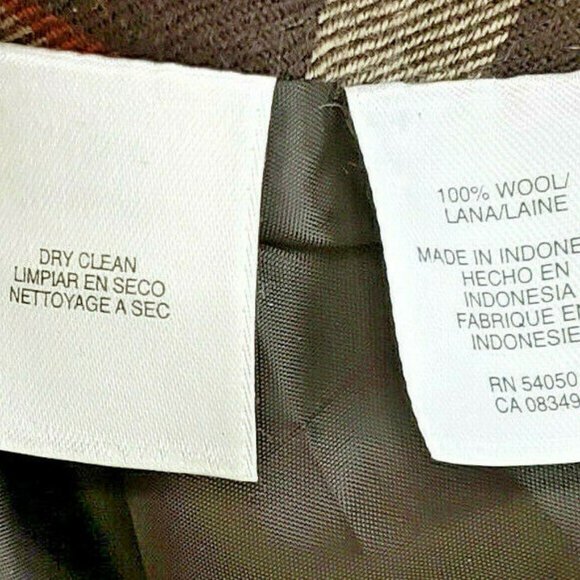 NOT FOR SALE. Jones New York Signature Brown Wool A Line Skirt - Picture 6 of 8